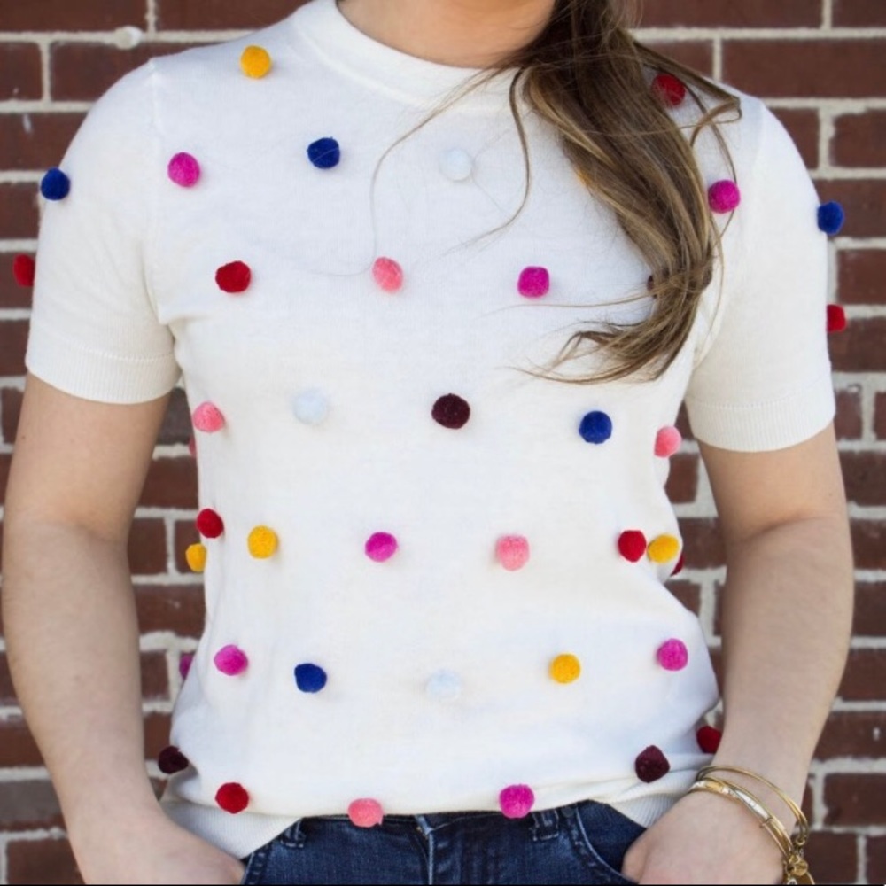 Kate Spade Pom Pom Lightweight Sweater